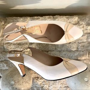 Vintage Ferragamo Slingback Shoes